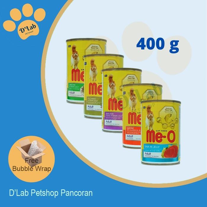 Kaleng Lab Jual MEO Kaleng ADULT 400 gr Tuna/Seafood/Sardine Wet Food 400g ME-O ...