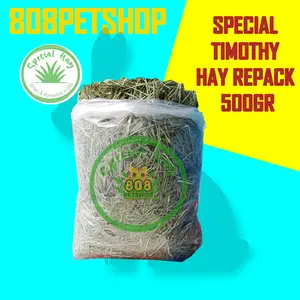 Timothy Hay 1kg-500gram-100gram SPECIAL HAY - Timothy Repack Rumput Hay Kelinci 500 gr