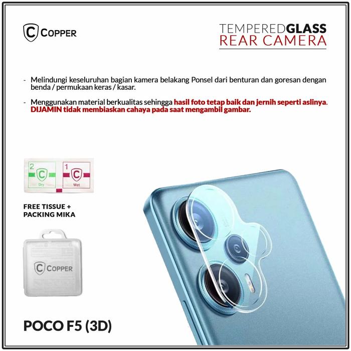 Gambar COPPER - Kompatibel untuk Poco F5 - Tempered Glass Kamera 3D dari Copper Official Balikpapan Kota Balikpapan Tokopedia