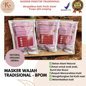 Masker Wajah Bubuk. Pemutih Alami