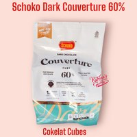 Gambar SCHOKO DARK CHOCOLATE COUVERTURE 60% CUBE 1 KG COKELAT COKLAT dari Katrina Epicerie Kota Administrasi Jakarta Selatan 1 Tokopedia