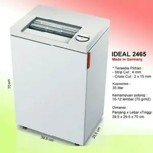 IDEAL 2465 CC MESIN PENGHANCUR KERTAS / PAPER SHREDDER/PEMOTONG KERTAS