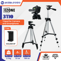 Gambar EZONE Tripod 3110 For Smartphone Hp DSLR Mirrorless Max 100cm + Holder dari Astra Foto Kota Administrasi Jakarta Pusat 1 Tokopedia