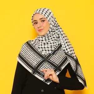 Adara Jilbab Hebron Series motif Kaffiyeh dan Houndstooth