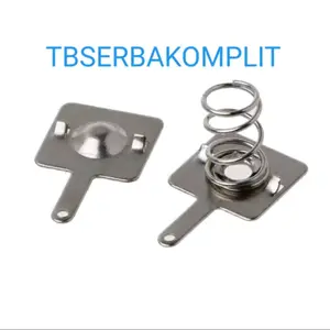 Metal Plat Spring Battery AA / AAA Contact 1 Set Pelat Besi Per