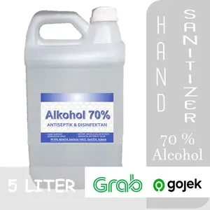 Alkohol 70% 5 Liter Murni, Hand Sanitizer, Disinfektan