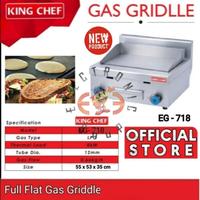 Gambar King Chef Gas Griddle Eg 718 - Full Flat Gas Griddle - Garansi Resmi dari E Three Shop Kota Administrasi Jakarta Utara 1 Tokopedia