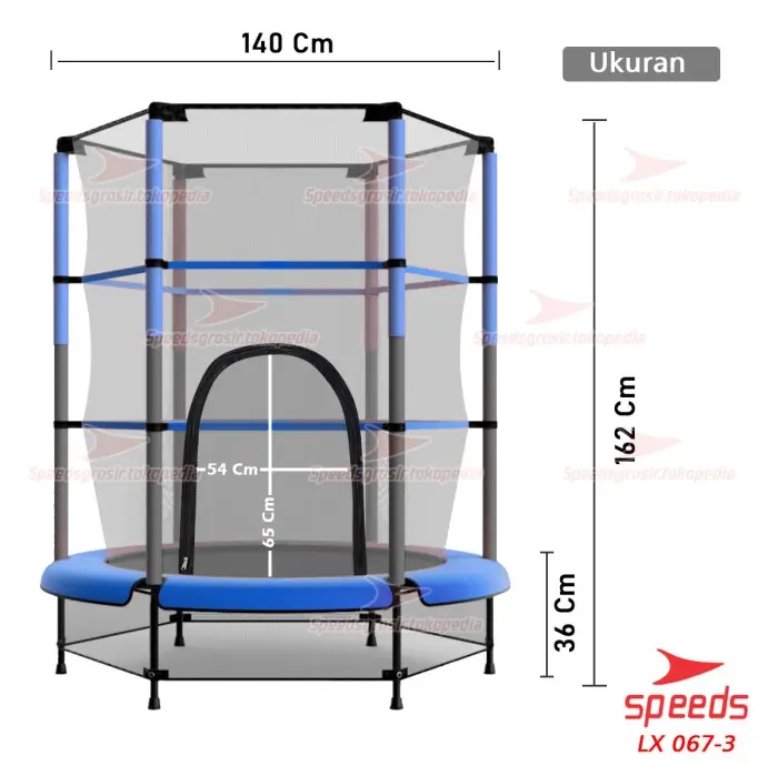 SPEEDS Trampolin Mainan Anak Trampoline Lompat Olahraga 067-3 3