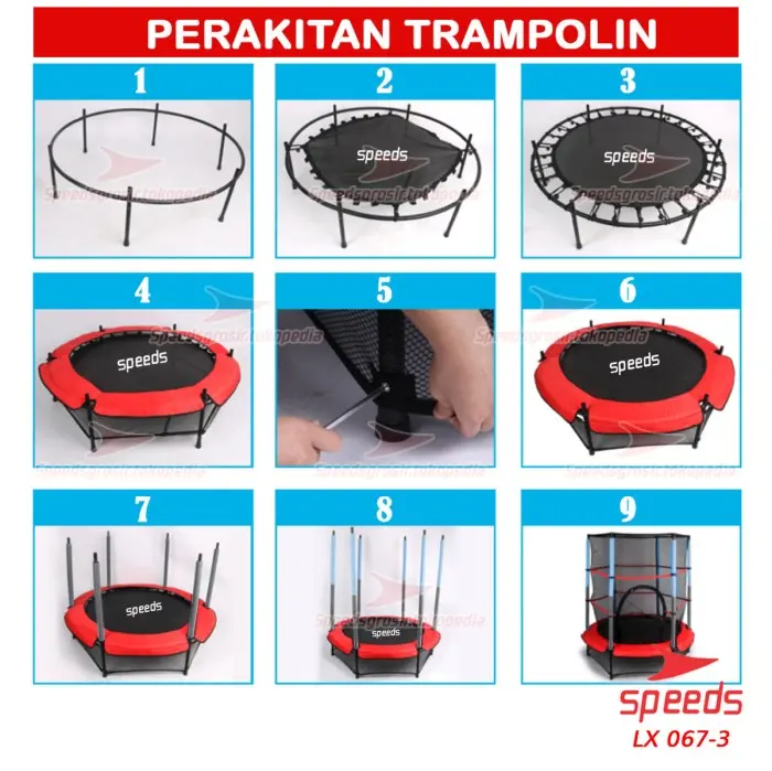 SPEEDS Trampolin Mainan Anak Trampoline Lompat Olahraga 067-3 4