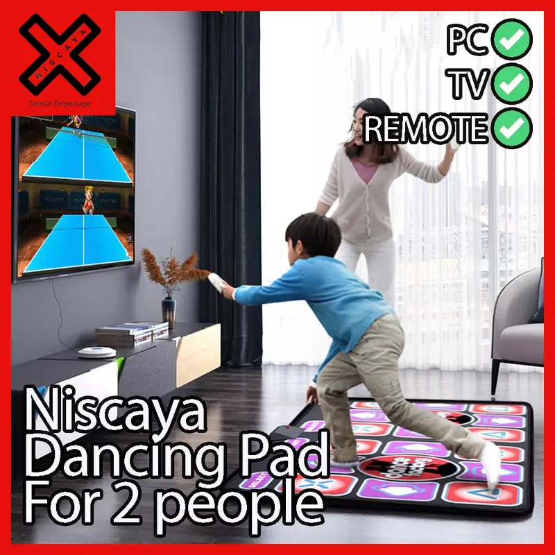 Niscaya Dancing - Karpet Step Dance Mat DDR Pad for 2 people Non Slip 0