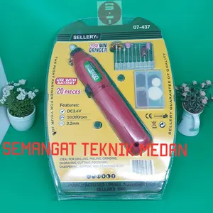 MINI DIE GRINDER ROTARY TOOLKIT GERINDA MINI 3mm 3,6V SELLERY 07-437