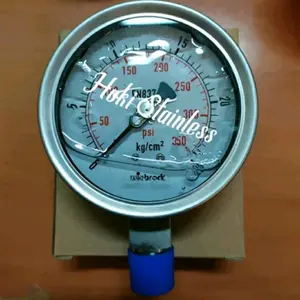 Pressure Gauge Full Stainless Wiebrok 21/2" inch 0 - 25 kg