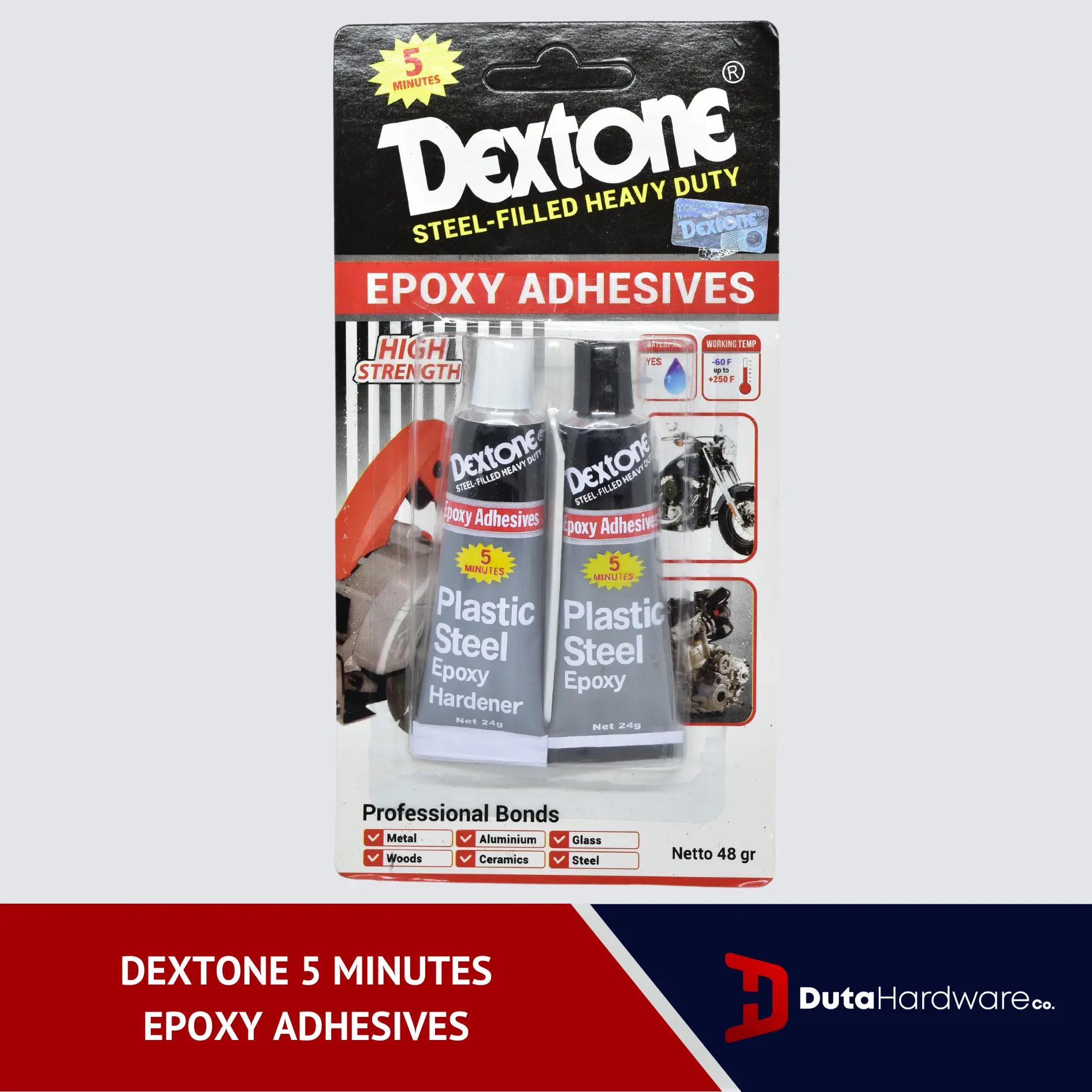 Dextone 5 Minutes Plastic Steel Epoxy - Lem Besi