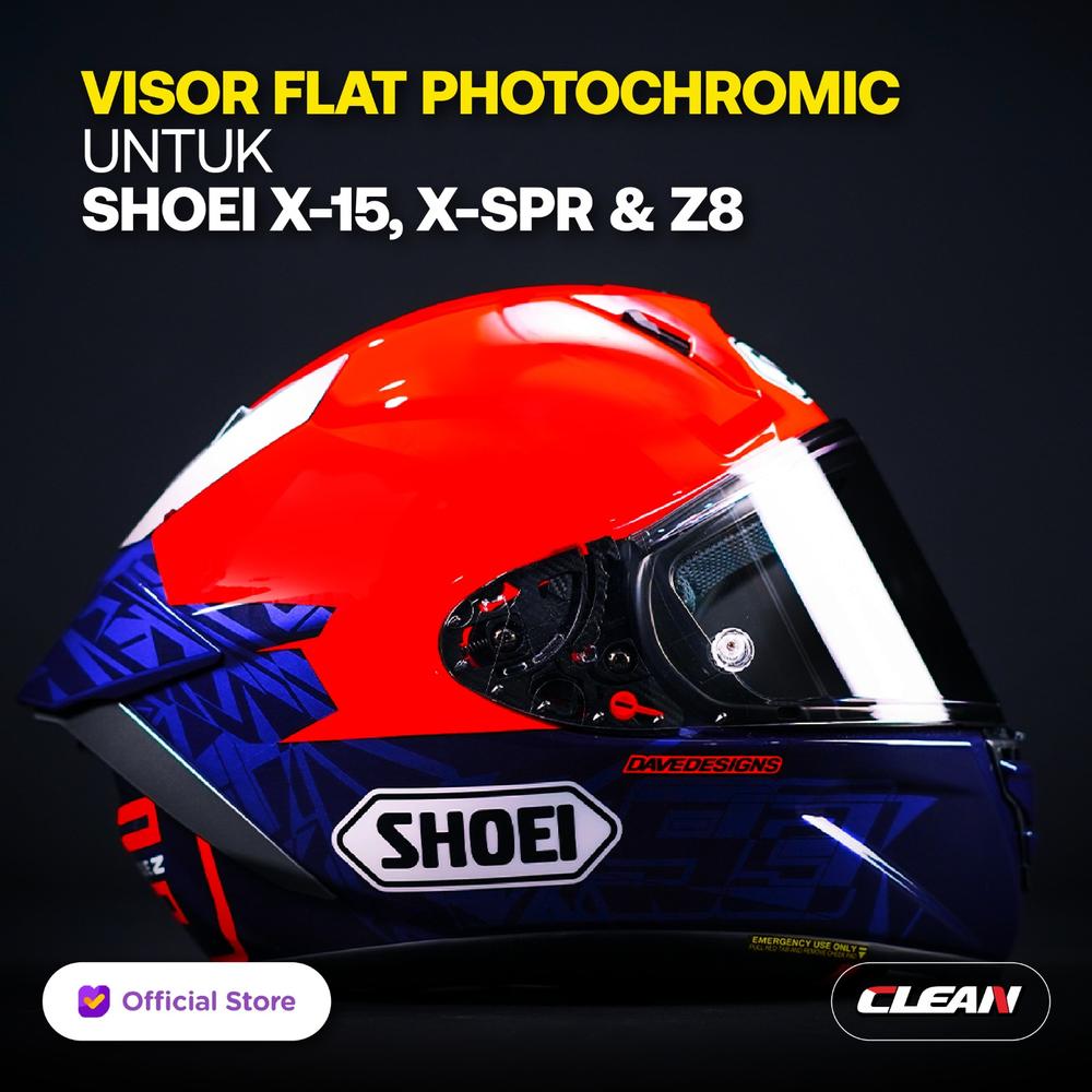 CLEAN Kaca Helm Shoei Z8 Photochromic Bening No. 54