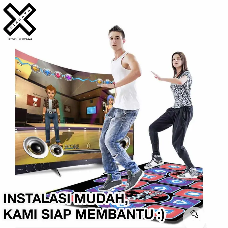 Niscaya Dancing - Karpet Step Dance Mat DDR Pad for 2 people Non Slip 1