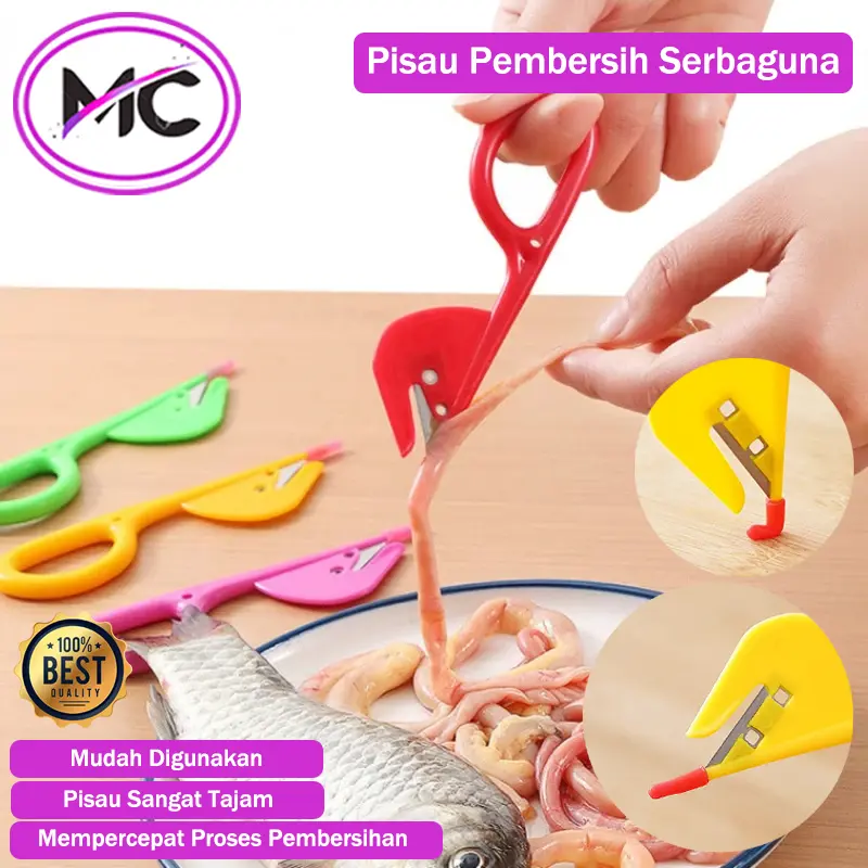 Pisau Pembersih Usus Ayam Belut Pengupas Udang Pembelah Perut Ikan