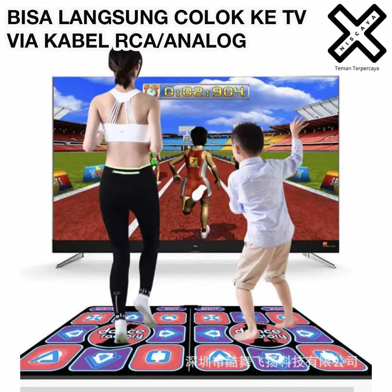 Niscaya Dancing - Karpet Step Dance Mat DDR Pad for 2 people Non Slip 2