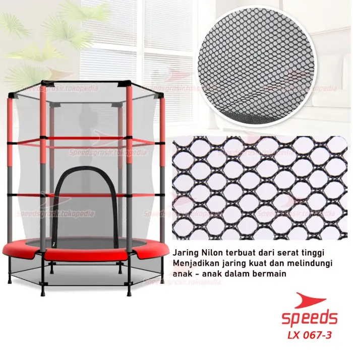 SPEEDS Trampolin Mainan Anak Trampoline Lompat Olahraga 067-3 2