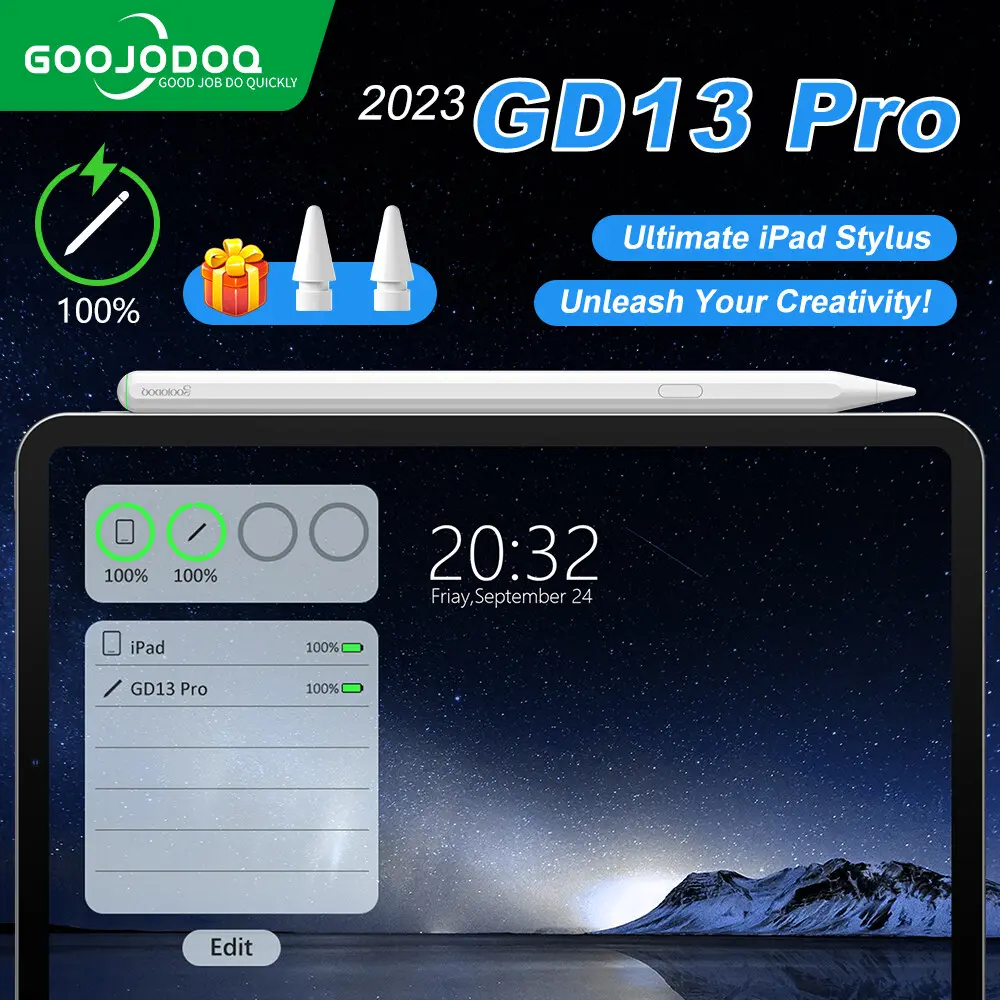 GOOJODOQ GD13 Pro Stylus for iPad Pro11/12.9 Air4/5 mini6 10th