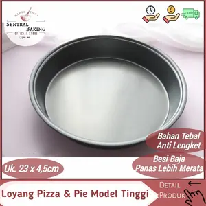 Loyang Pizza Anti Lengket Tinggi / Loyang Pie Teflon / Loyang Bulat