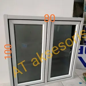 jendela gandeng 80x100 aluminium