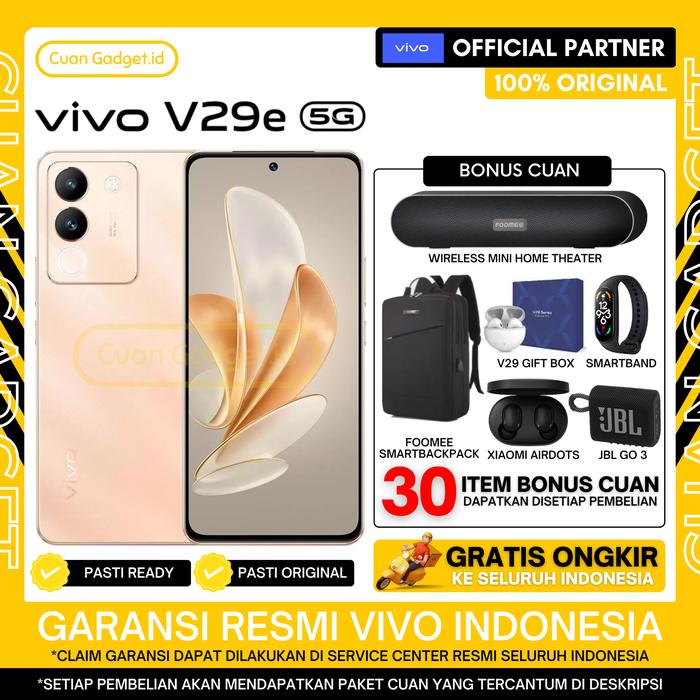 Gambar VIVO V29E 5G 8/256 VIVO V29 E 5G 8/256 GARANSI RESMI INDONESIA - ROSE GOLD, TANPA BONUS dari Cuan Gadget.id Kota Bekasi Tokopedia