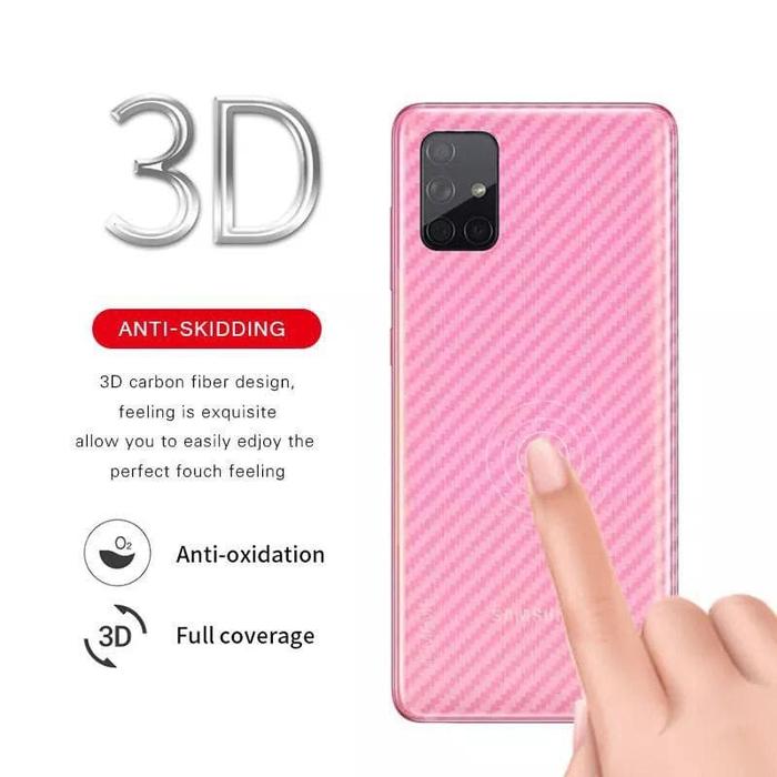 Gambar SAMSUNG GALAXY A71 SKIN CARBON BACKSCREEN PROTECTOR ANTI GORES HP dari MINISHOP OFFICIAL Kota Tangerang Tokopedia