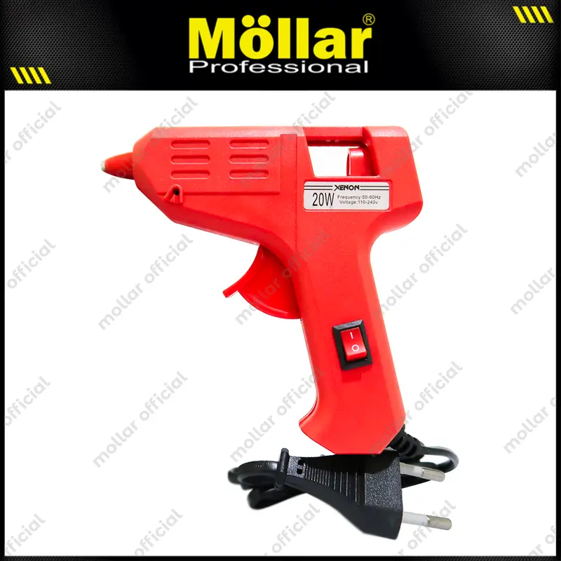 [PAKET] XENON Alat Lem Tembak 20 Watt Kecil & 10 Pcs Refill Glue Gun 1