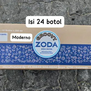 Zoda air soda 250ml sekarton isi 24 Botol