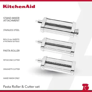 Pasta Sheet Roller and Cutter Set - Putih - KSMPRA