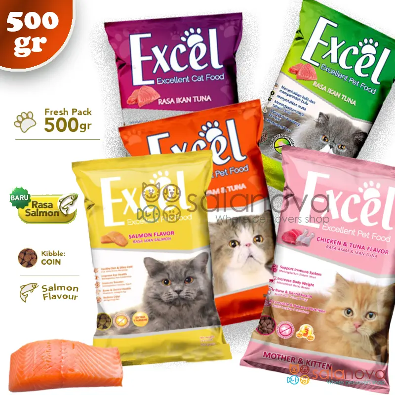 Excel 500gr Makanan Kucing Cat Food Dry 0