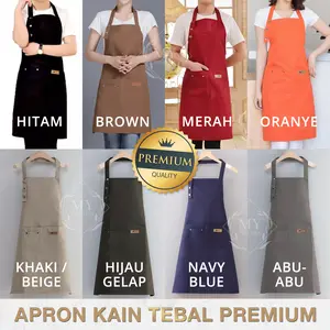 CELEMEK APRON Barista Kopi Chef Dapur Restoran Waterproof Anti Air