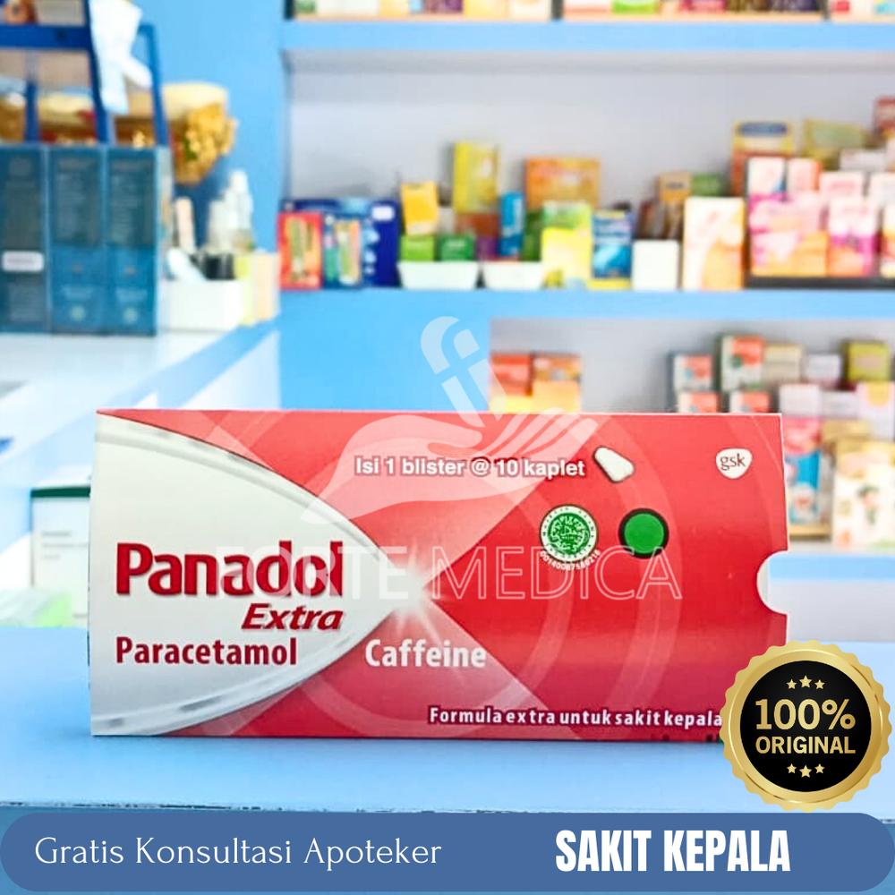 Panadol Extra Merah 10 Kaplet - Sakit Kepala & Sakit Gigi