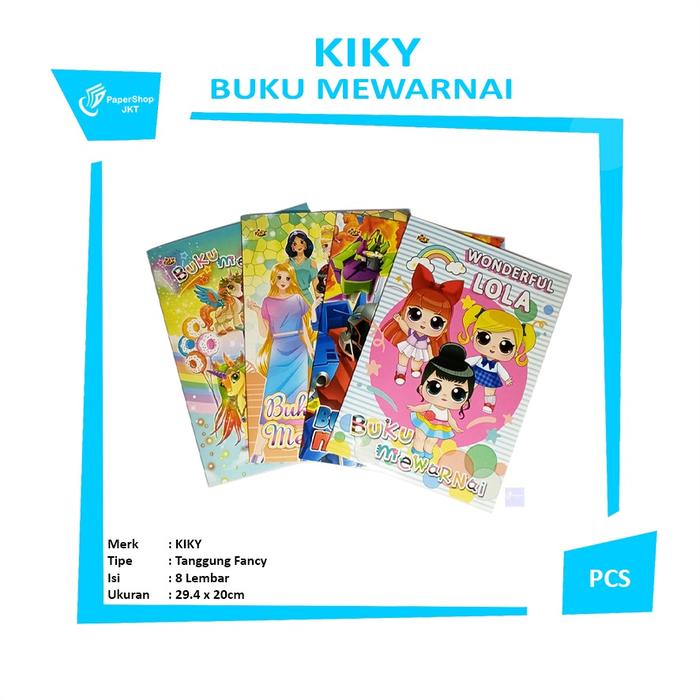 Gambar Kiky - Buku Mewarnai Tanggung Tebal Fancy dari Papershopjkt Kota Administrasi Jakarta Utara Tokopedia