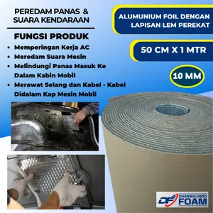 Peredam panas mesin mobil, peredam suara, kap mesin mobil 10mmx50cm