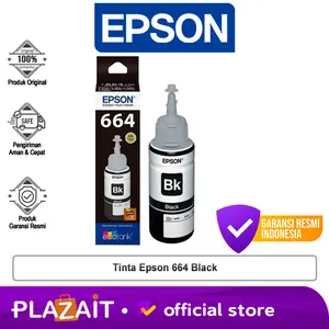 Epson Tinta Ink Printer 664 Black - Original