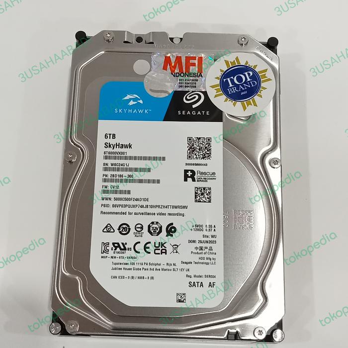 Jual HDD SEAGATE SKYHAWK 6TB MFI HARDISK 6TB - Kota Administrasi