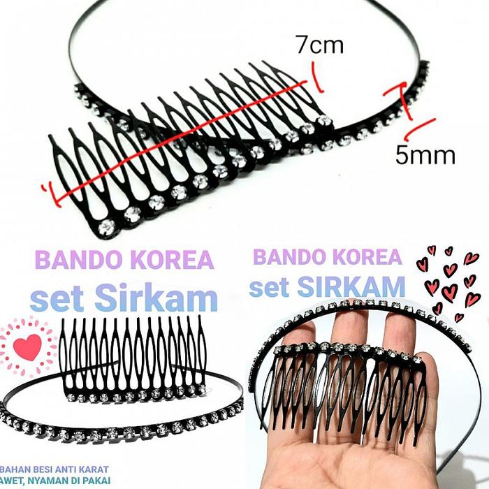 Gambar Bando Korea Hitam Mata Sirkam dari charlotte bowtique Kota Administrasi Jakarta Barat Tokopedia