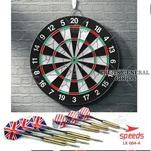 TERMURAH! Dart Board Jumbo 18 Inch + Set Anak Panah - Papan 2 Sisi