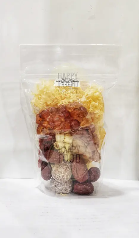 PEACH GUM COLLAGEN DESSERT PAKET LENGKAP/TAO JIAO KOLAGEN/GETAH PERSIK 0
