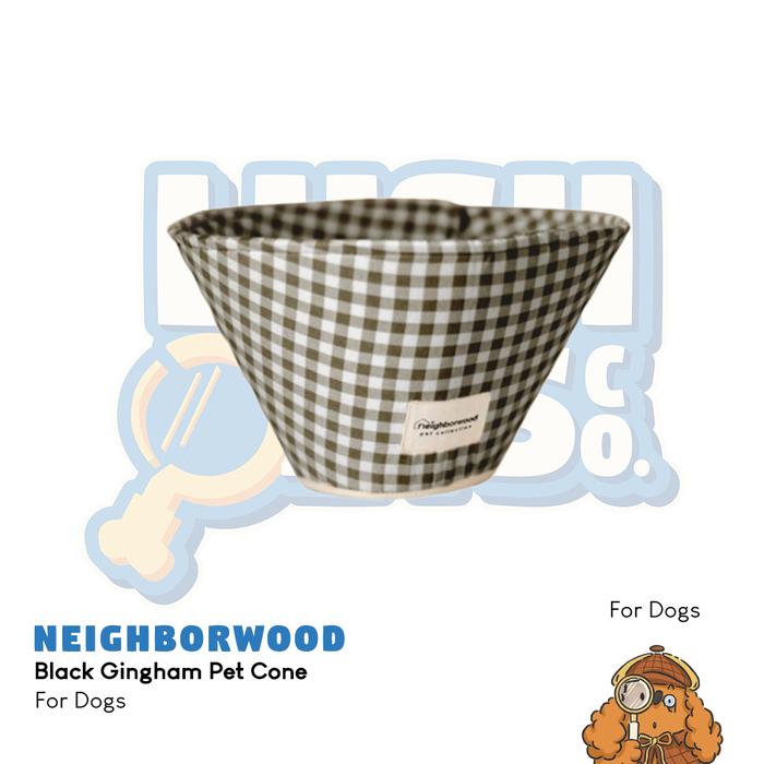 Gambar Neighborwood Black Gingham Pet Cone - S dari Lush Pets Co. Kota Administrasi Jakarta Utara Tokopedia