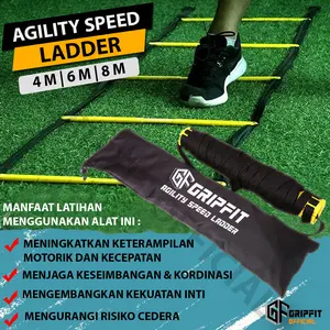 Agility Ladder Drills Speed Training Tangga Kelincahan 4M 6M 8M