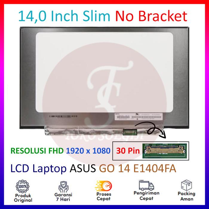 Asus Vivobook F412F Uyumlu 14'' 30 Pin Vidasız Ekran Panel IPS 1080p - Laptop Yedek Parça