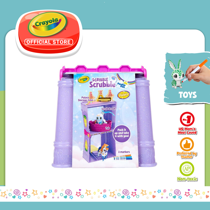 Gambar Crayola Scribble Scrubbie Peculiar Pets Palace Storage Case Art Set dari Crayola Official Store Kota Tangerang Tokopedia