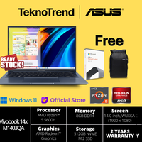 Gambar ASUS Vivobook Pro 14 OLED M3400QA Ryzen 5 5600H 8GB 512GB SSD 14" dari TeknoTrend ID Kota Administrasi Jakarta Pusat 1 Tokopedia