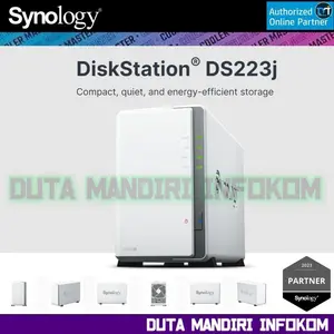 Synology DiskStation DS223J - 2 Bay NAS Server Storage Cloud