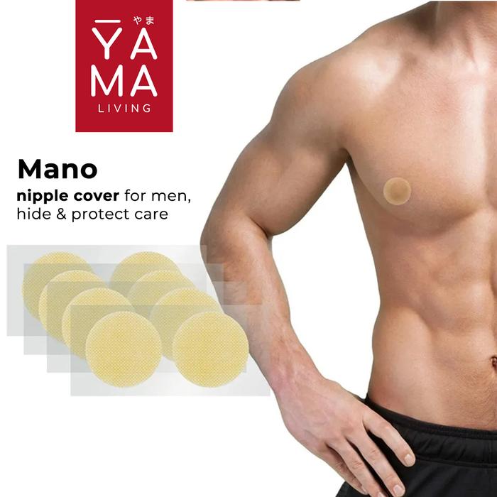 Gambar YAMA MANO 10 Pairs Men Nipple Cover Sticker Penutup Puting Pria Runner dari Yama Living Kota Bekasi Tokopedia