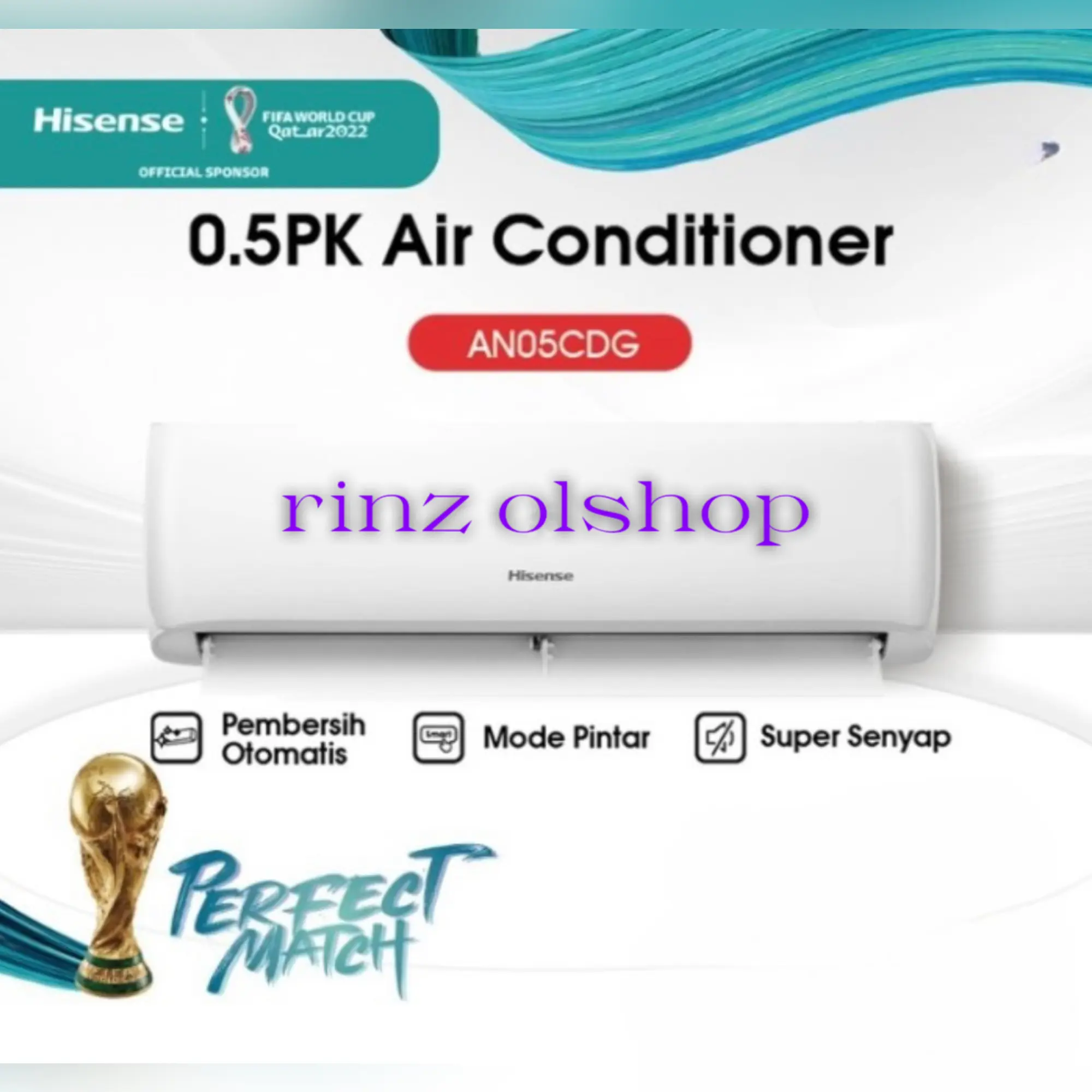 AC HISENSE 05CDG AC 1/2 PK AN05CDG STANDART R32