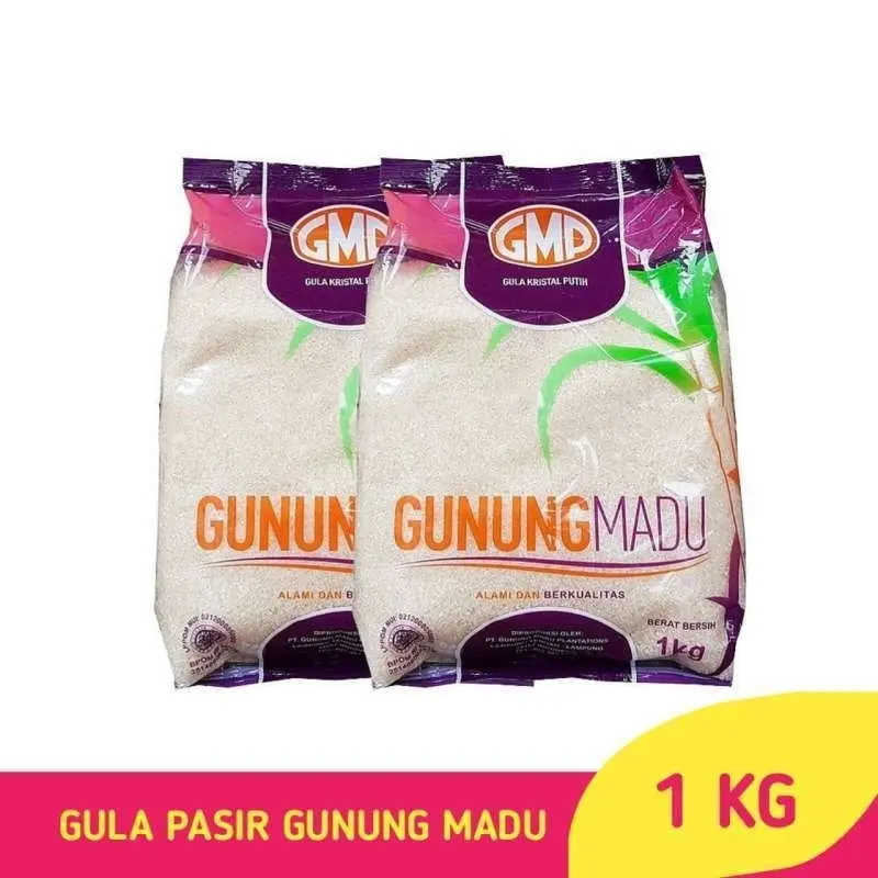 Gula Pasir Kristal Putih Gunung Madu Alami Berkualitas 1kg