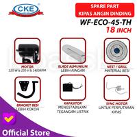 Gambar CKE Wall Fan WF-ECO-45-TH 18 Inch Kipas Angin Dinding Tembok Sparepart - Motor dari Kipas Online CKE Kota Administrasi Jakarta Barat 1 Tokopedia